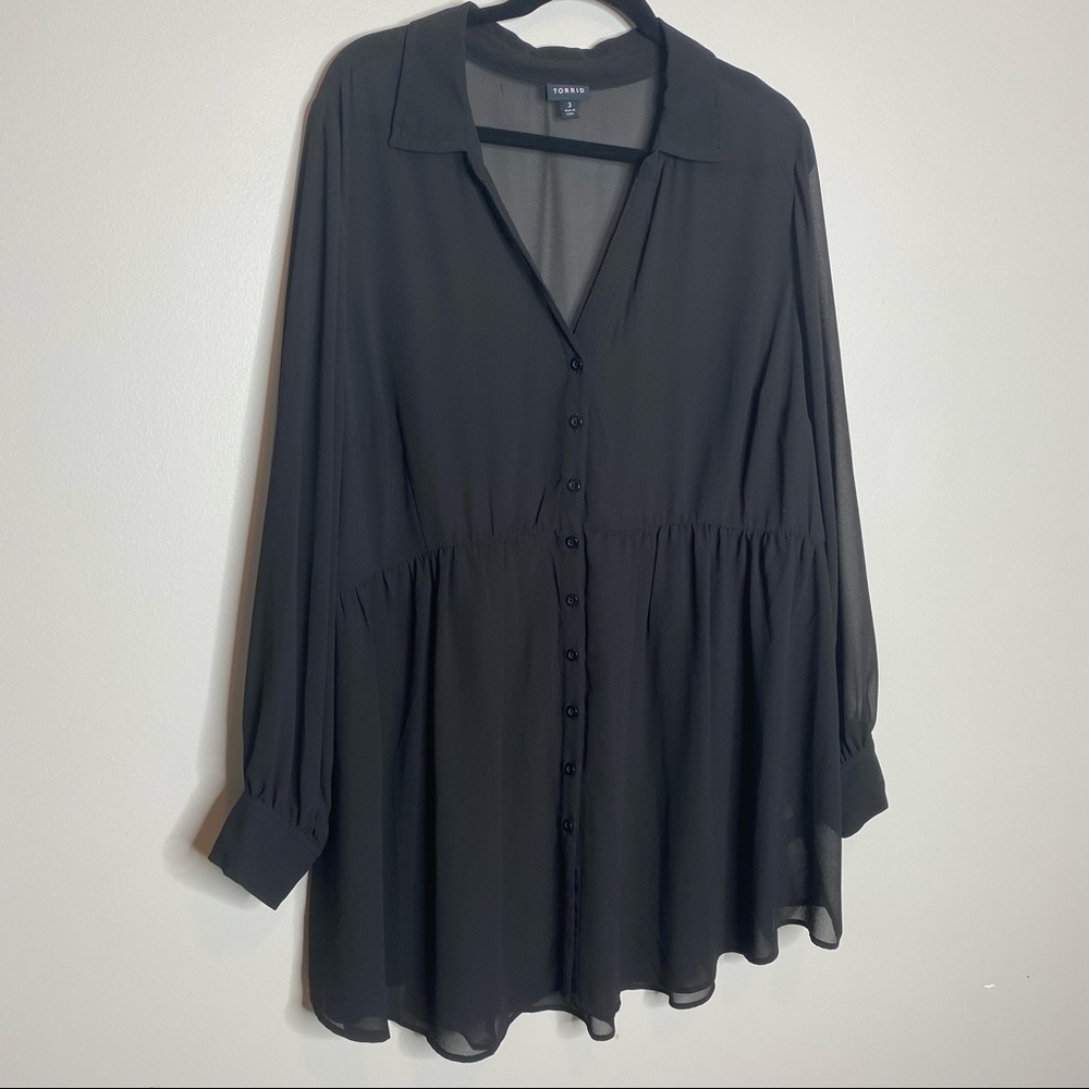 TORRID SHEER TUNIC 3x 22/24